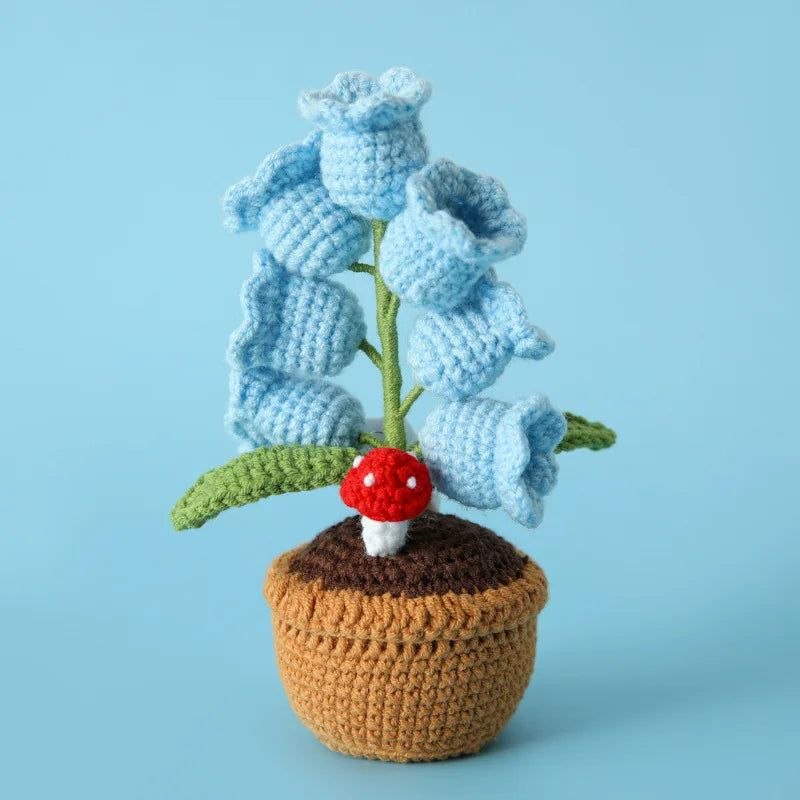 Handmade Crochet Flower Lamp