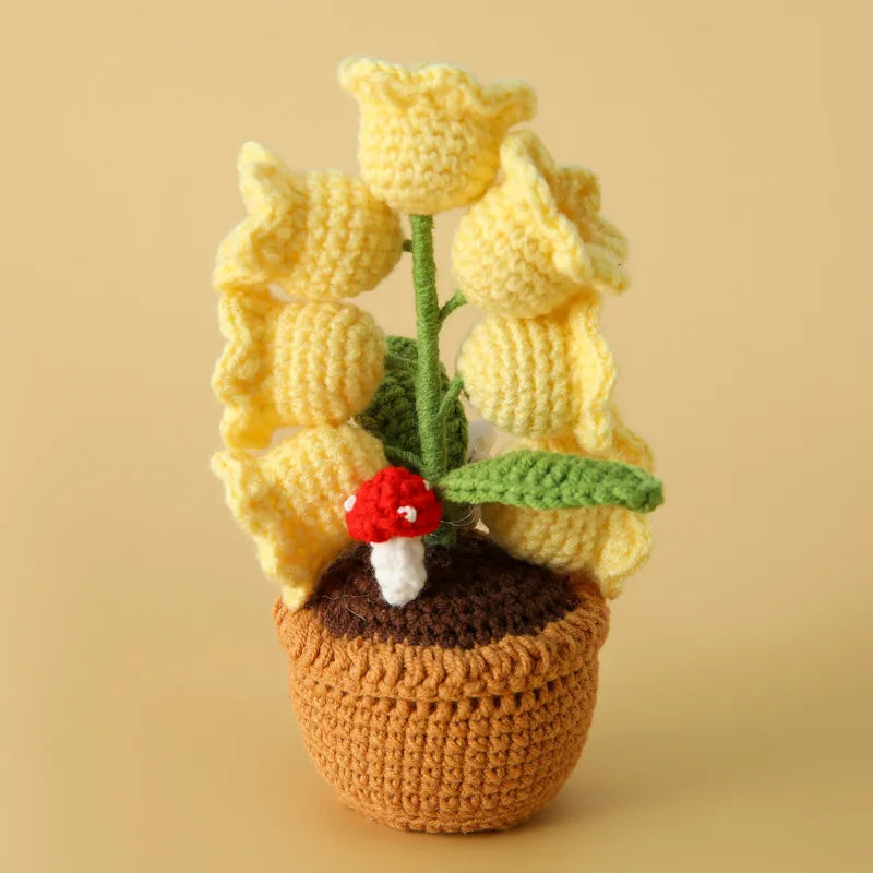 Handmade Crochet Flower Lamp